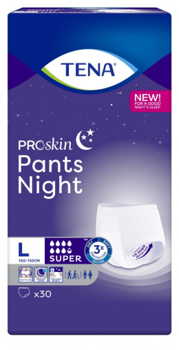 TENA majtki chłonne PANTS ProSkin SUPER NIGHT L (30 szt.)