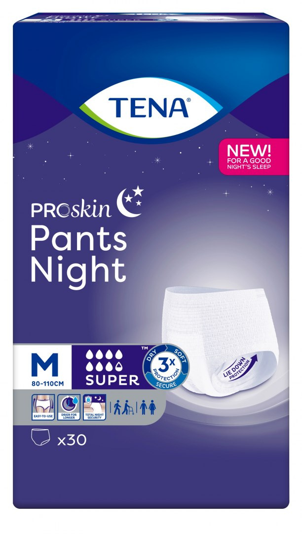 TENA majtki chłonne PANTS ProSkin SUPER NIGHT M (30 szt.)