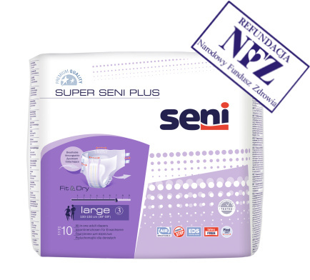 Super Seni Plus, rozmiar L, 10 sztuk