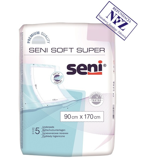 Seni Soft Super, 90 x 170 cm, 5 sztuk