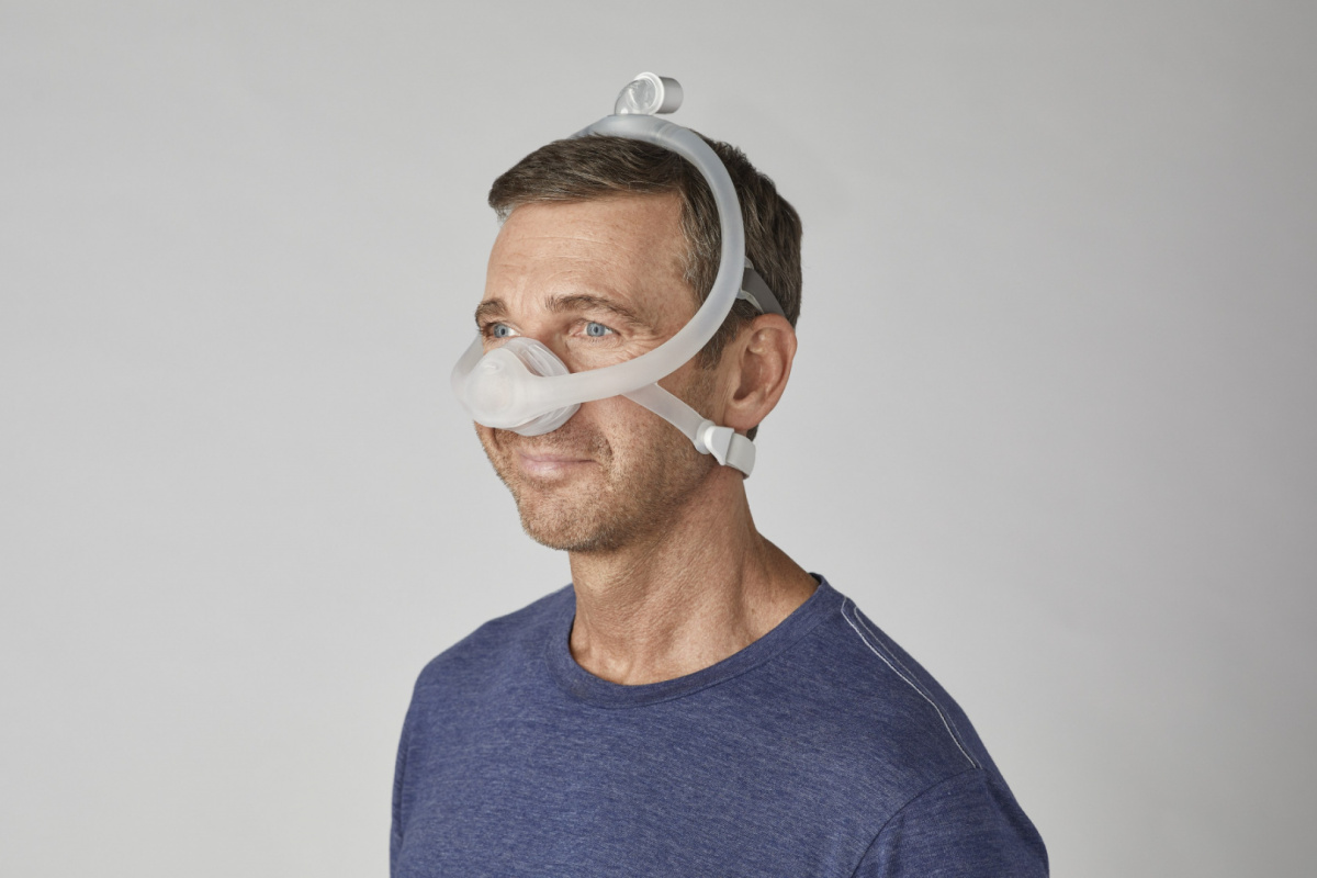 Maska nosowa DreamWisp z uprzężą, średnie złącze, roz. M