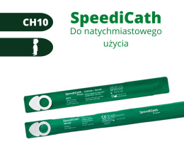 SpeediCath hydrofilowy cewnik Nelaton CH10 dla chłopców