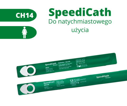 SpeediCath hydrofilowy cewnik Nelaton CH14 dla kobiet