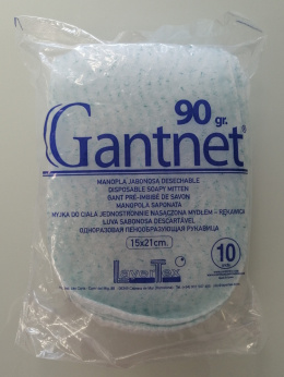 Myjka "rękawica" Gantnet nasączona jednostronnie (10 szt.)