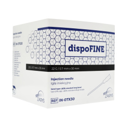 dispoFine- igła iniekcyjna, sterylna, 0,7 mm x 30 mm (100 szt.)