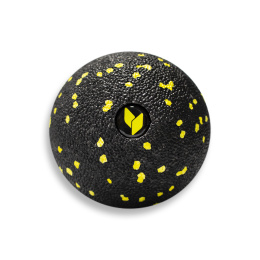 Piłeczka do masażu yellowMASSAGE Ball, EPP, czarno-żółta 8cm
