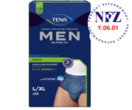 TENA majtki chłonne MEN PANTS PLUS BLUE L/XL (30 szt.)
